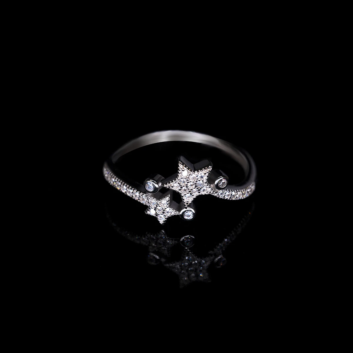 Know Love 0.5CT Engagement Wedding Women Lab Diamond Ring Trendy Shiny Diamond Ring Star Shape Elegant Temperament  Jewelry IGI