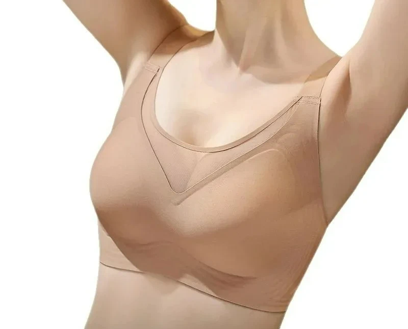 KUCLUT Fixed Cup Bra Prevents Sagging Sexy Underwear New Model Gather Small Chests Anti-Sagging Underthings Sexy Brassiere