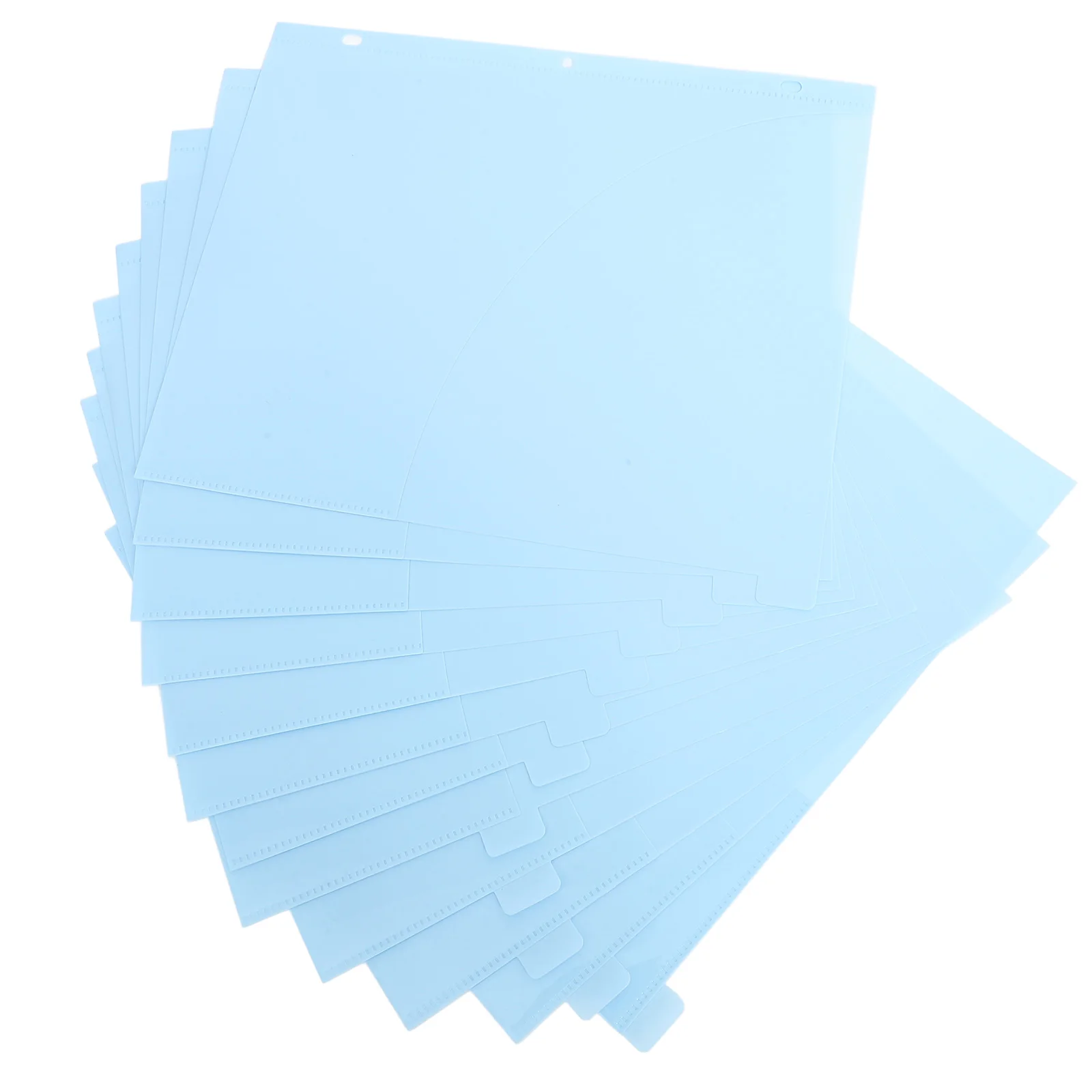 

12 Pcs File Folder Binder Divider Pockets Plastic Document Holders Office Supplies Paper Sleeves ganizer