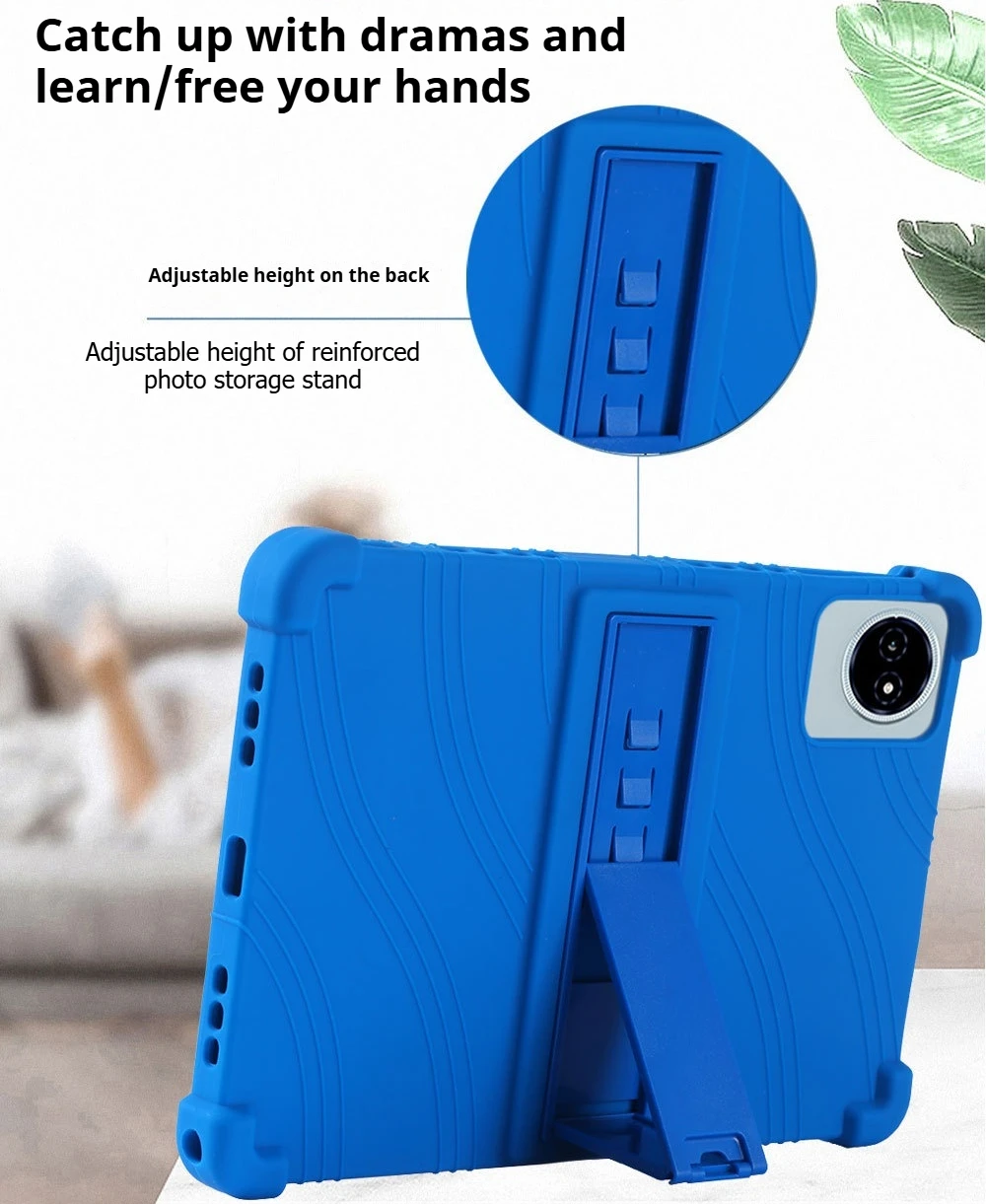 Soft Cover for Teclast M50 Plus Tablet Case Silcone Full Body Protective Shell with Kickstand for M50Plus 10.1 Inch Tablet Cases
