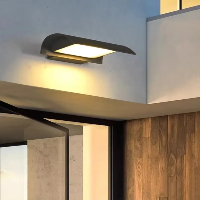 

Simple outdoor wall lamp waterproof solar corridor wiring