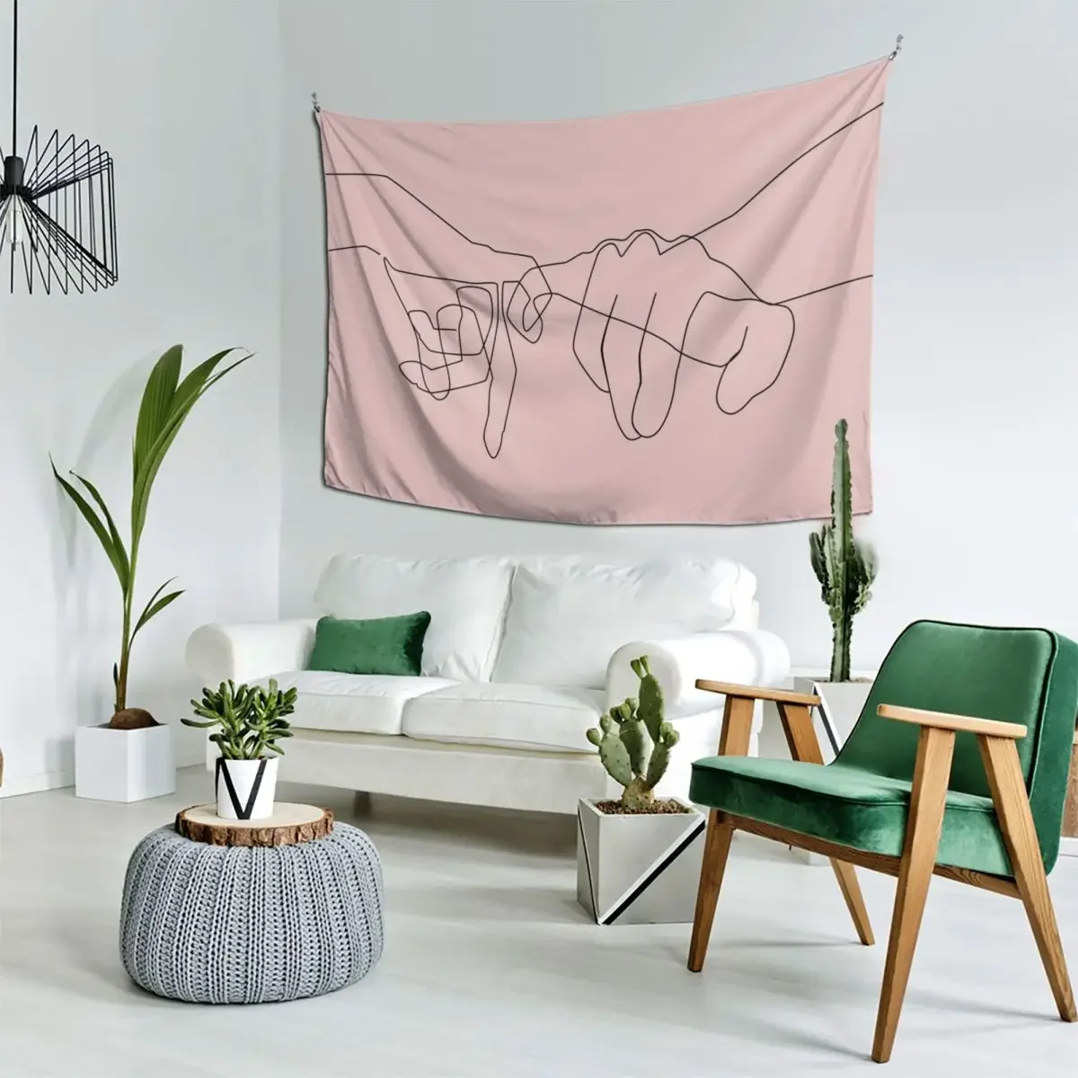 

Blush Pinky Tapestry Decor Home Aesthetic Room Decor Wall Deco Wall Hanging Tapestry