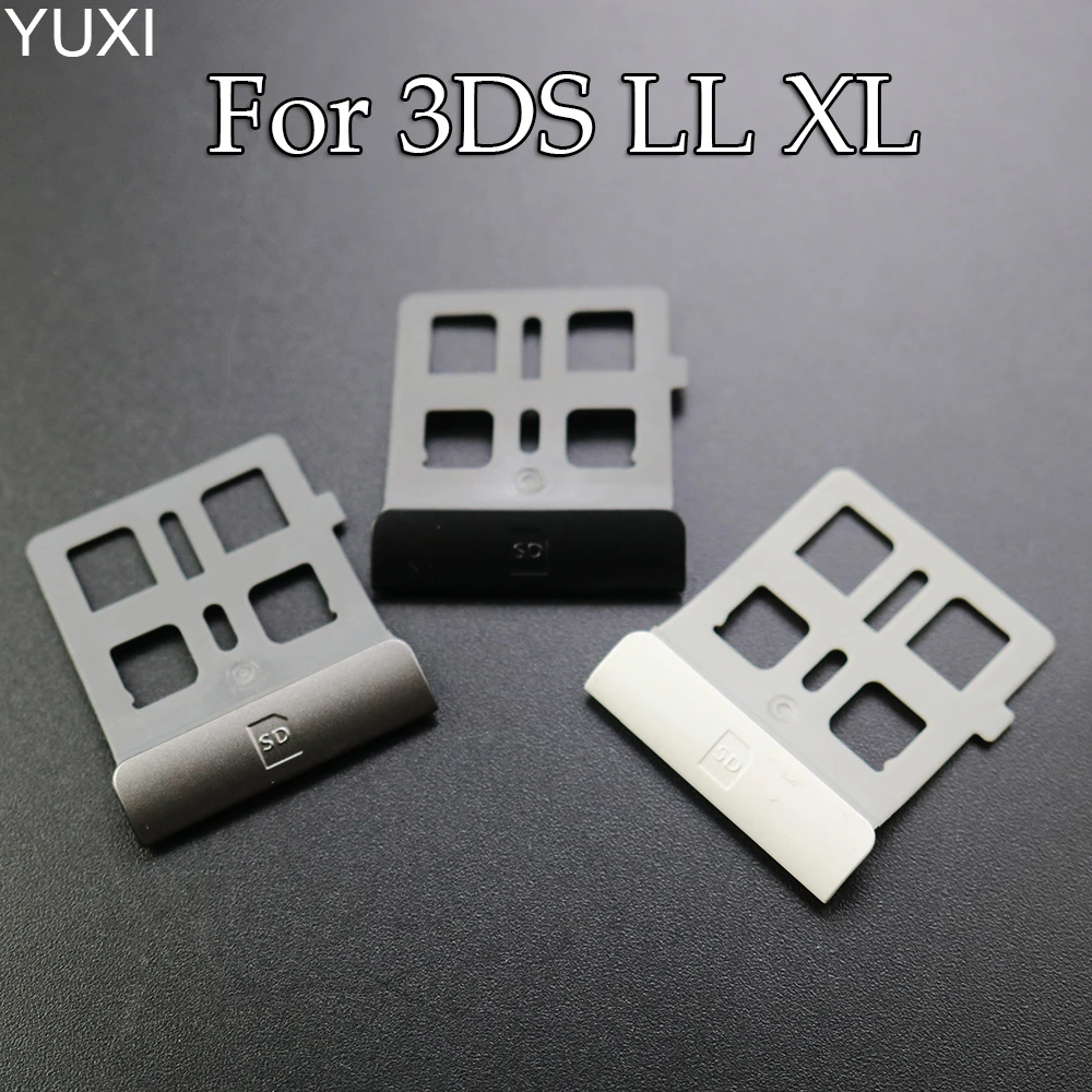 

YUXI 2PCS For 3DS XL LL Original New SD Game Card Slot Cover Holder Frame For 3DS LL XL Console Repair