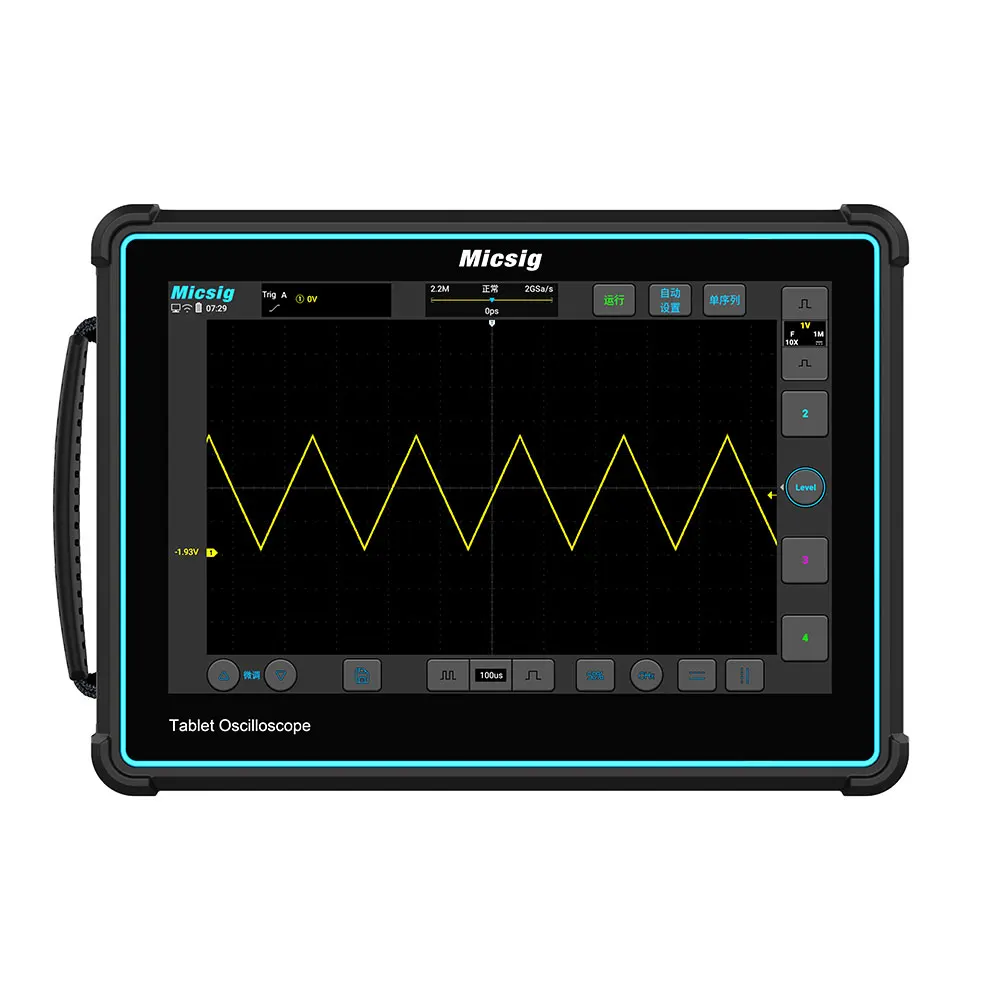 Oscilloscope numérique Micsig TO2004 200MHz 2GSa/s 4CH pour tablette avec écran tactile 10.1"