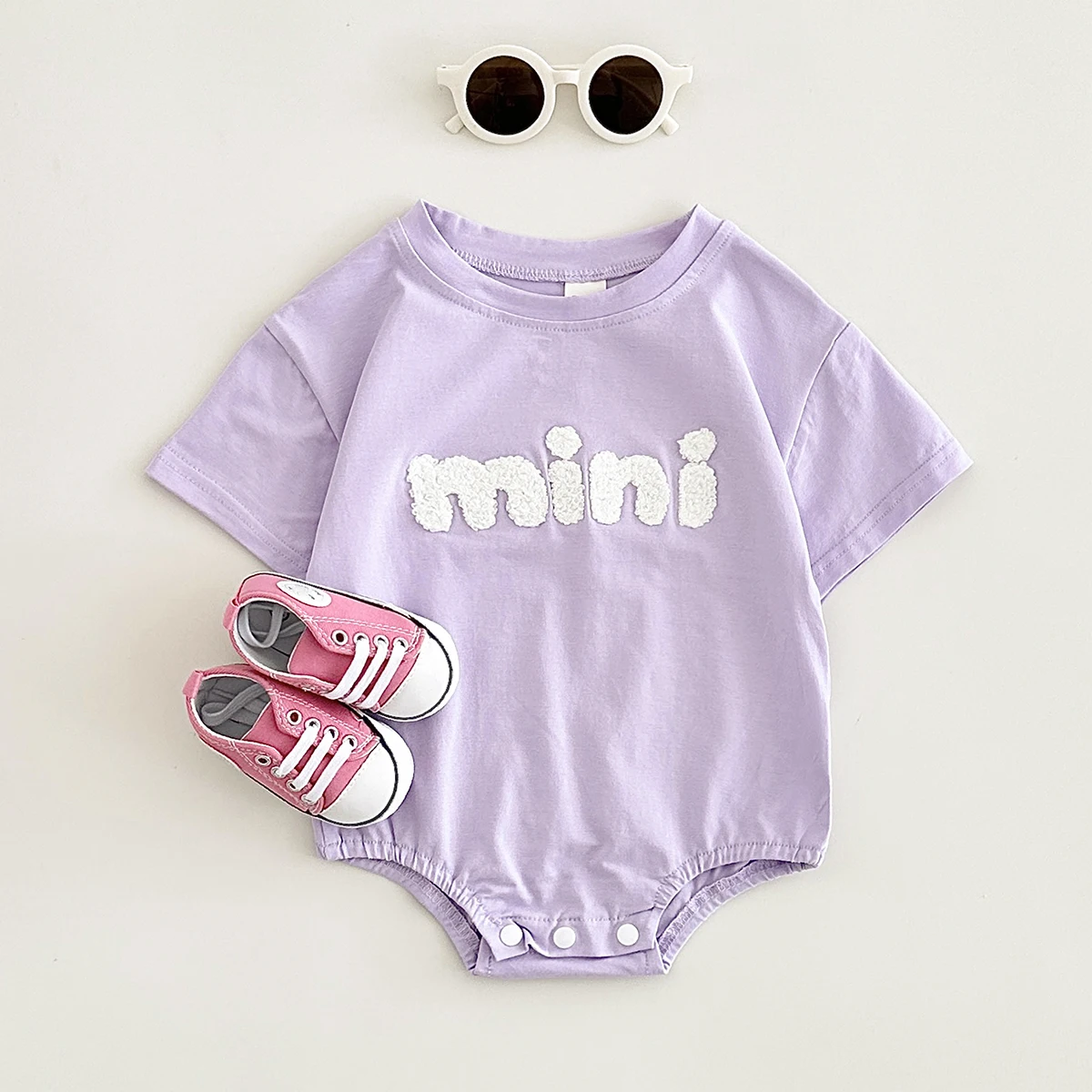 INS Summer New Baby Bodysuit Newborn Clothing Boys Girls Cotton Triangle Romper Plush letter Short Sleeve Infant 0-18M