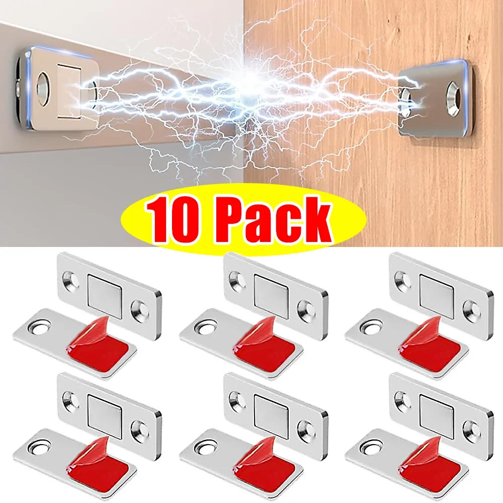 Non-drilling Ultra-thin Magnetic Suction Closet Room Drawer Mobile Cabinet Door Magnetic Suction Invisible Cabinet Door Closer