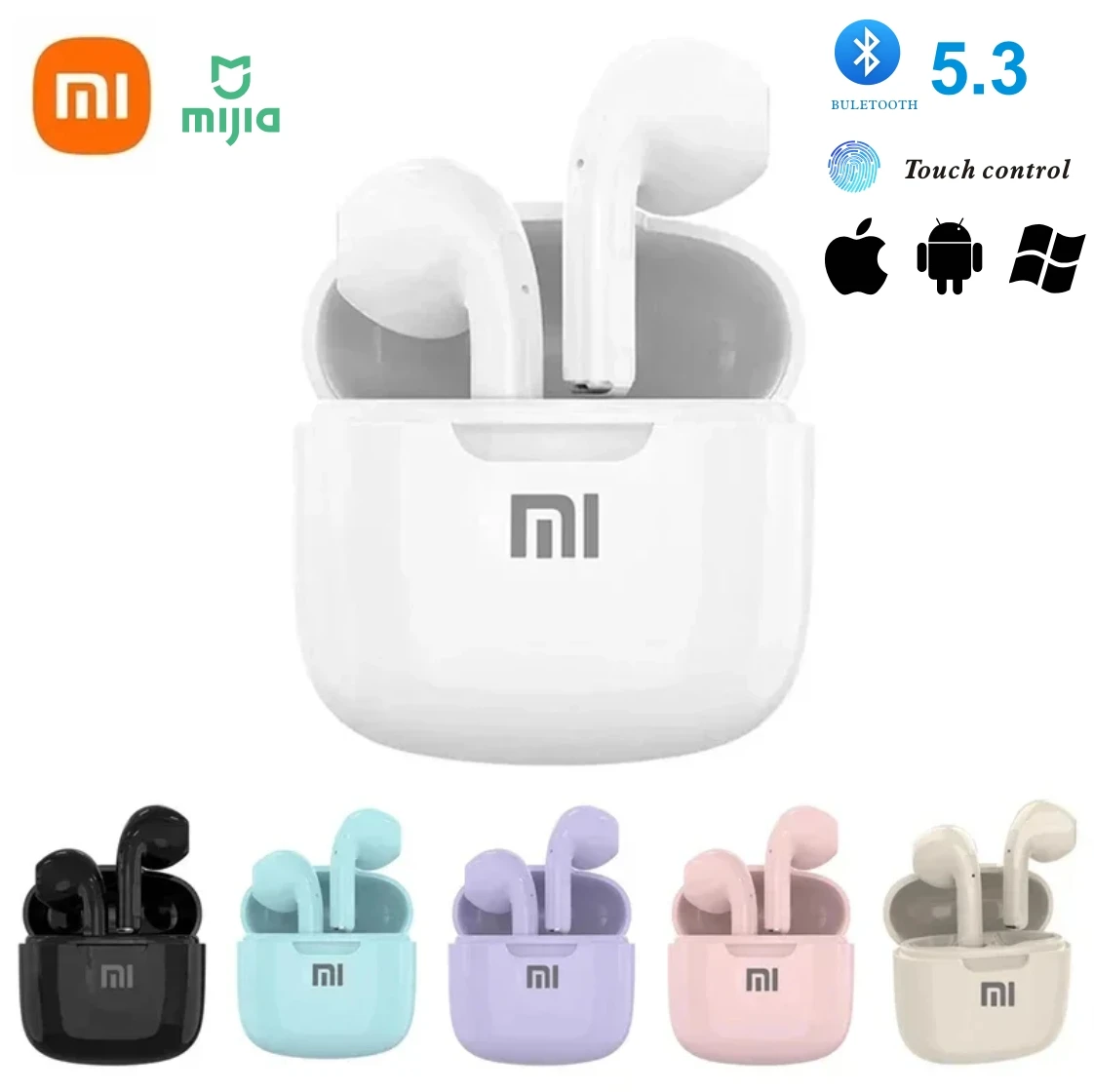 Original XIAOMI A2 auriculares TWS 9D HIFI auriculares de música Bluetooth para IPhone IOS Android auriculares inalámbricos Pods