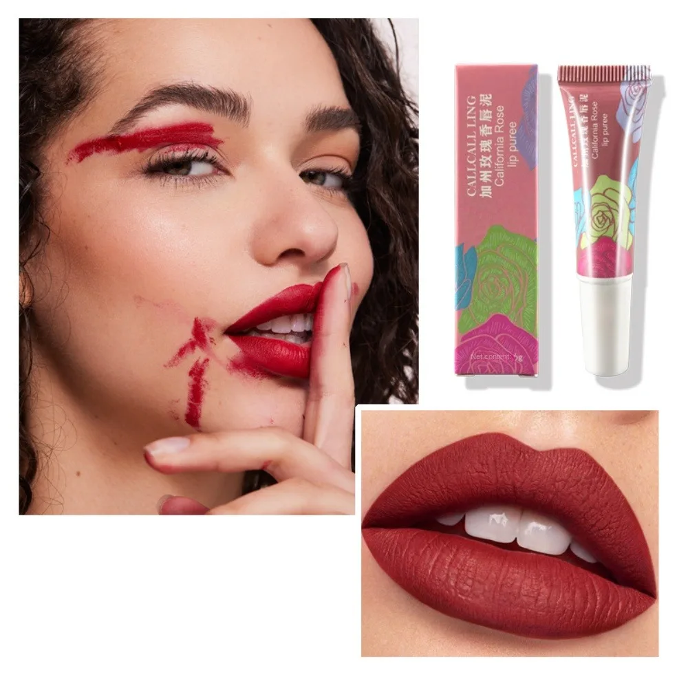 Mini Air Mist Sensation Matte Lip Mud Natural Waterproof Muddy Texture Lip Gloss Soft Fog Multi-colored Dyed Lip Puree Daily Use