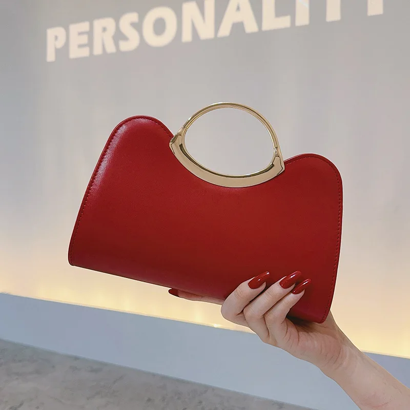 

Сумка 2026: Новая Модная Универсальная Элитная Вечерняя Сумка из Лакированной Кожи, Красная Женская Сумка-Клатч для Банкетов