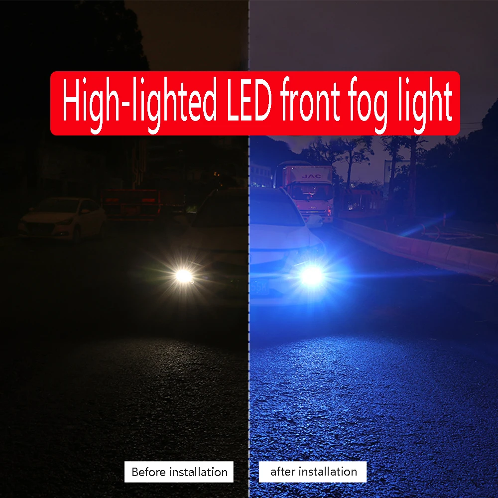 2Pcs Auto Car Bulb Lighting 12V H8 H11 9005 9006 2016 42SMD Fog Light Daytime Running Light Headlight Signal Lights LED Fog Lamp