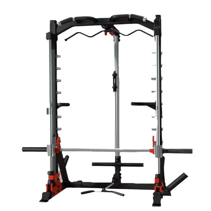 Squat Bench Press Gantry Smith Machine Comprehensive Trainer Pull-Up Bar Integrated Solid Power Rack
