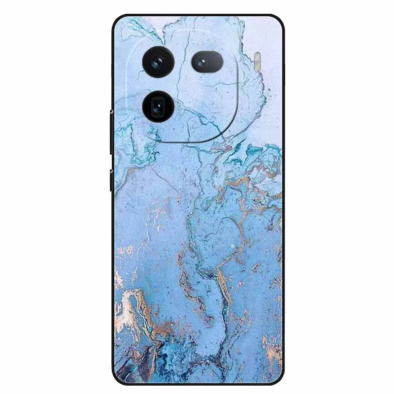 Phone Case for Vivo iQOO 12 Cover Luxury Marble Printing TPU Silicone Funda for Vivo iQOO 12 Pro iQoo12 5G Back Capa Soft Coques