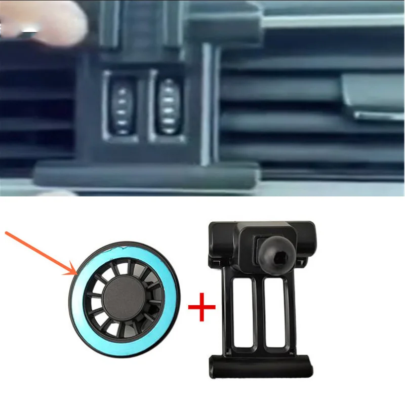 1Set ABS Plastic Material for 2009-2015 Skoda SUPERB II 3T4 Special Car Magnetic Phone Holder Fixed Bracket Stand Mobile
