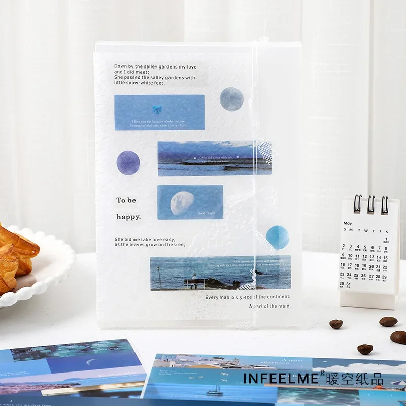 2pcs/pack Landscape Japanese Washi Paper Stickers Reunion Series 4 Types