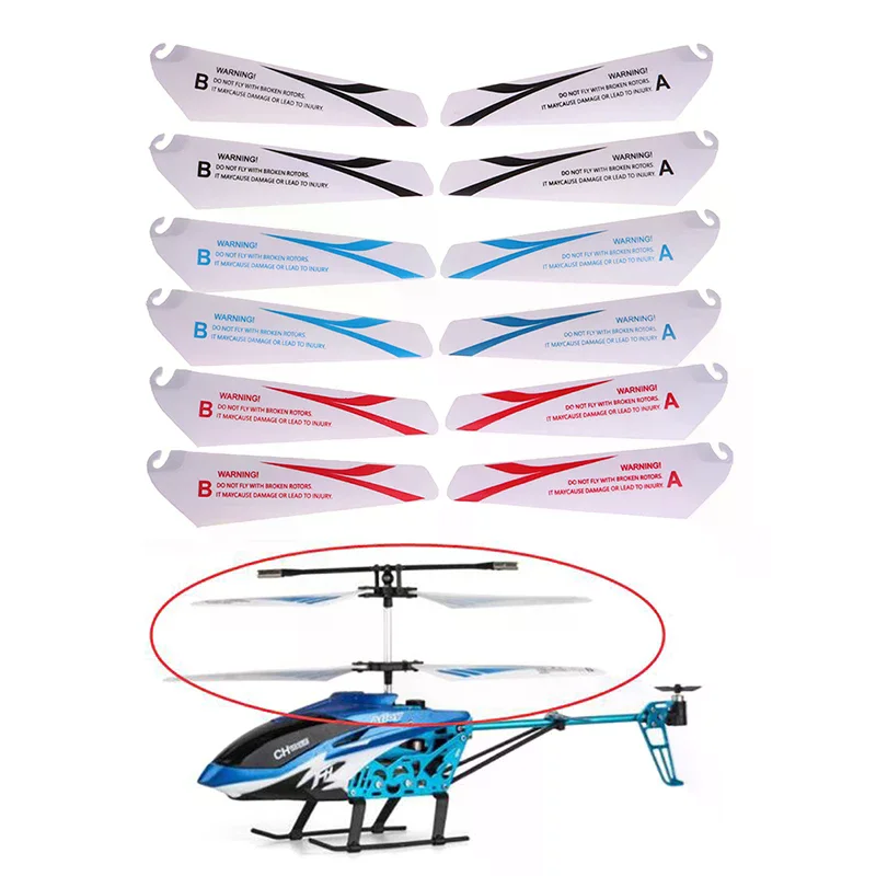 4pcs 7.2/9CM spare blades Fans Props for r/c mini helicopter rotor rc CH002 CH023 Drone Toys Spare Parts