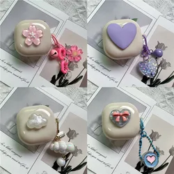 Korean Case For Samsung Galaxy Buds Live Buds Pro Buds2 Protective Earphone Cover For Samsung Galaxy Buds 2 With Keyring