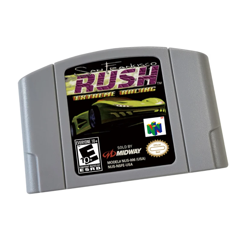 

Rush 1 - Extreme Racing Video Game Cartridge Card - Compatible model N64 – English - US Version