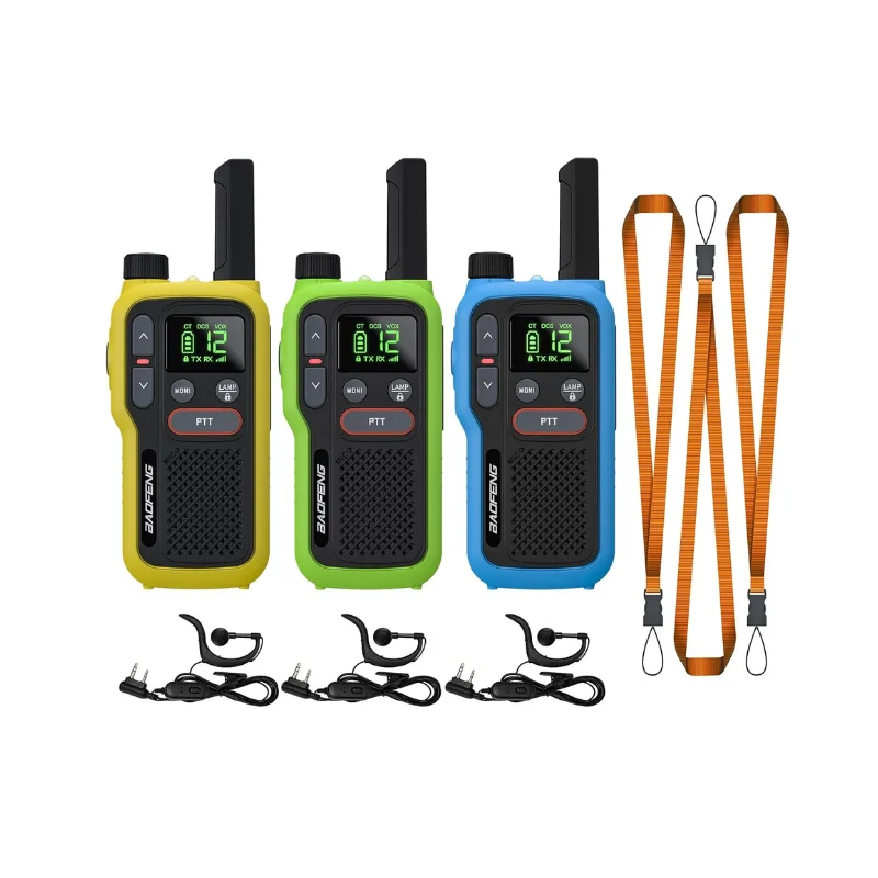 BAOFENG GT-18 Walkie Talkie PMR446 License Free Radio for Kids Adults, Long Range Rechargeable Walky Talky 1500mAh Battery