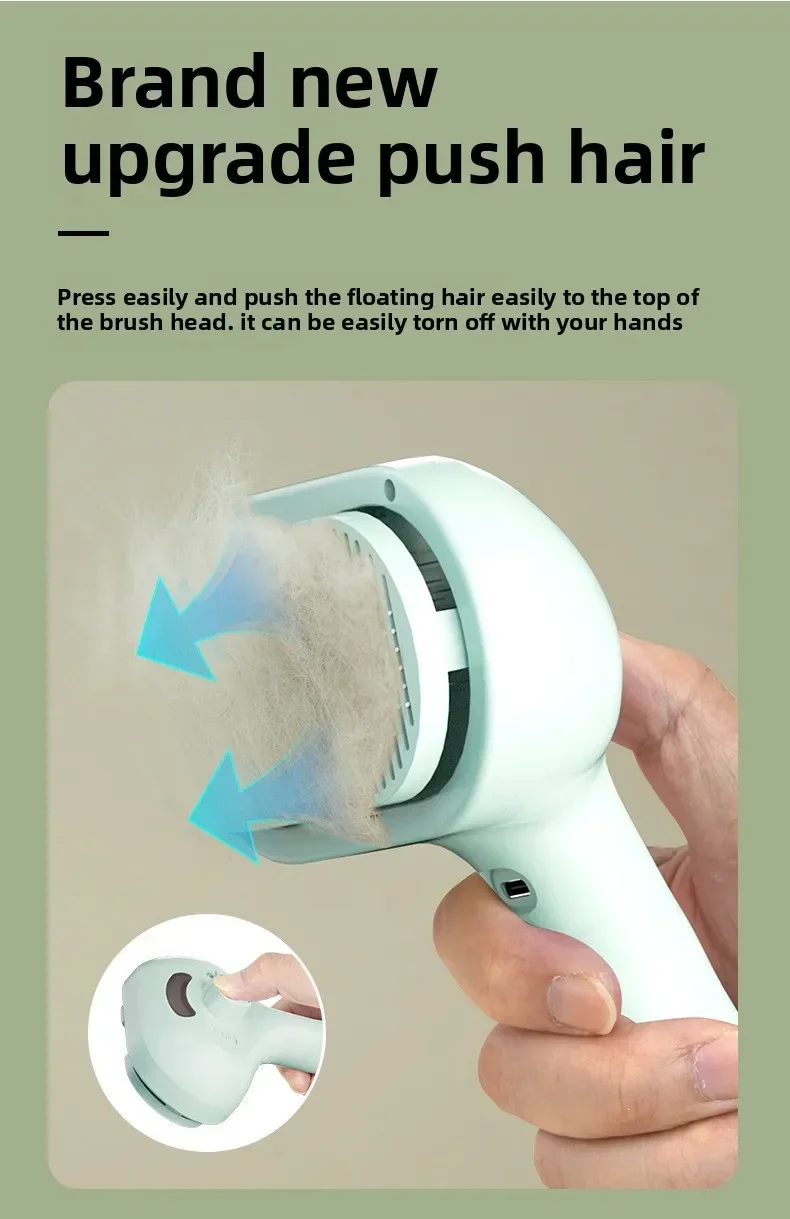 Pet Clean Steam Spray Dog Grooming Brush Unique Steam Brush For Dogs Luxury Grooming Brush Dog Steam Brush C