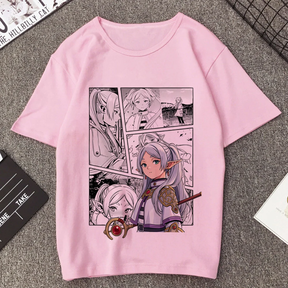 Sousou No Frieren t-shirt girl manga 2000s funny alternative  goth tshirt funny kawaii aesthetic gothic