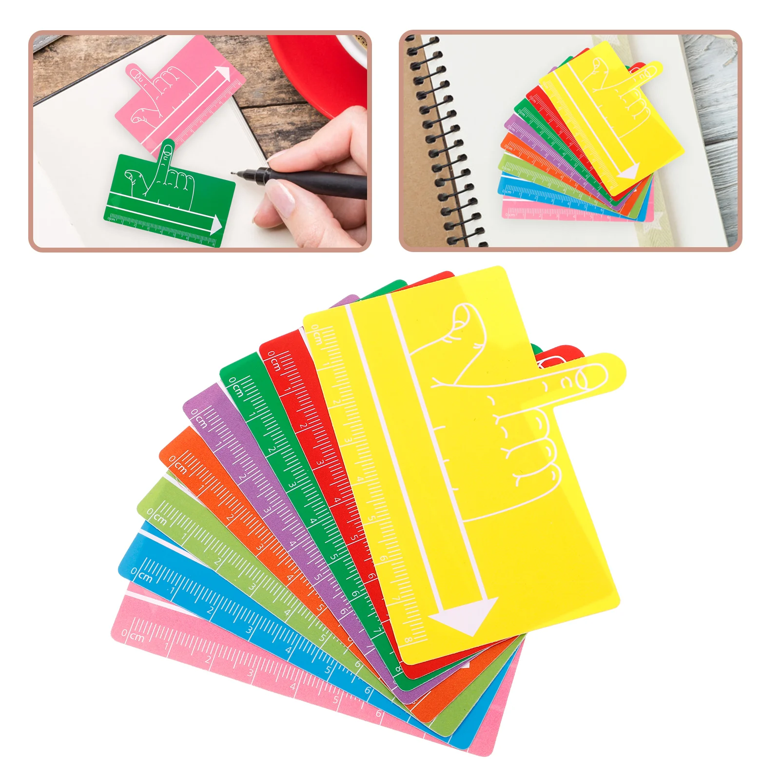 

8 Pcs Bookmark Kids Gifts Guide Reading Tool Handwriting Dyslexia Supplies Marks Finger Focus Pad Student