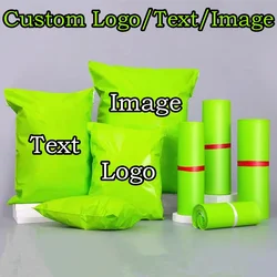 Thick Fruit Green Poly Mailer Adhesive Envelope Bag Plastic Mailing Clothing Dress Gift Box Jacket Child Toys Packaging Pouches