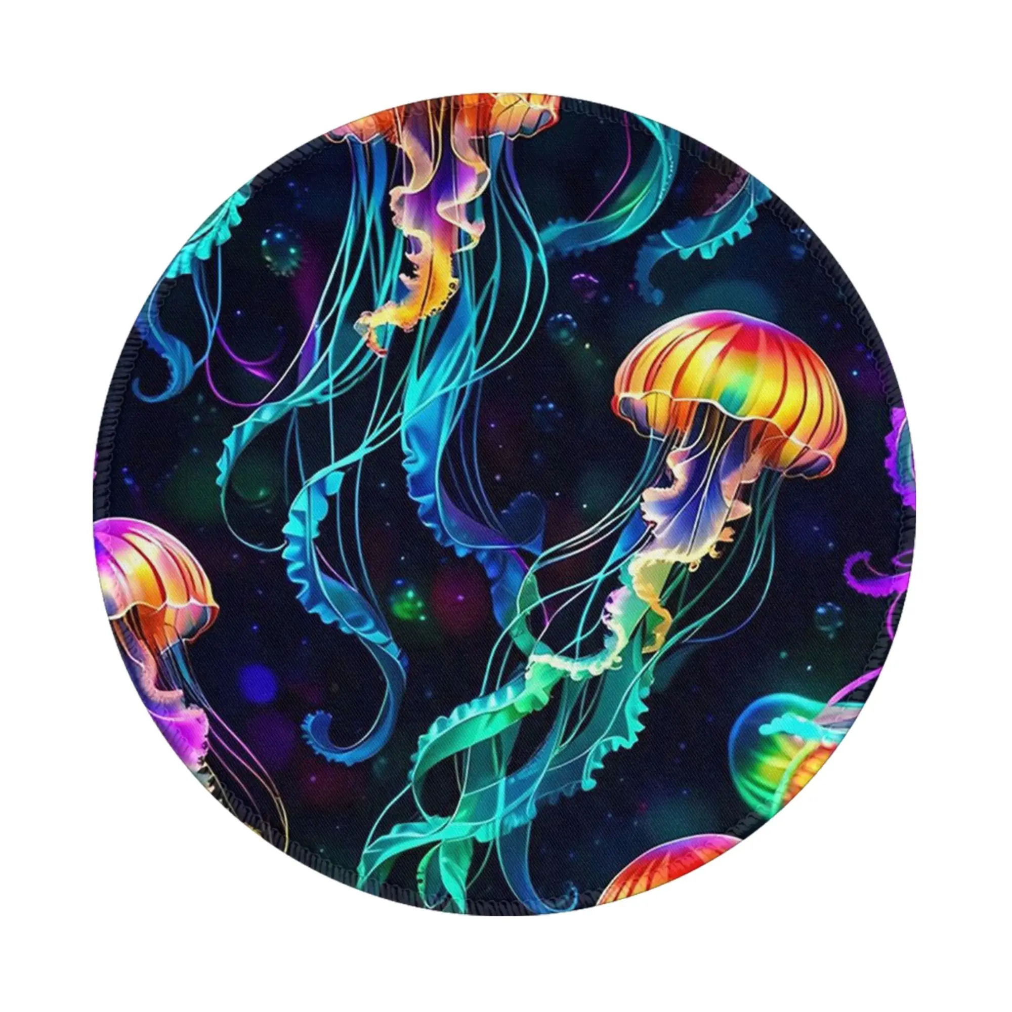 Psychedelic Bioluminescent Trippy Jellyfish Mouse Pad Computer Keyboard Mouse Mat Gamer PC Laptop Desk Mat Office Table Mats