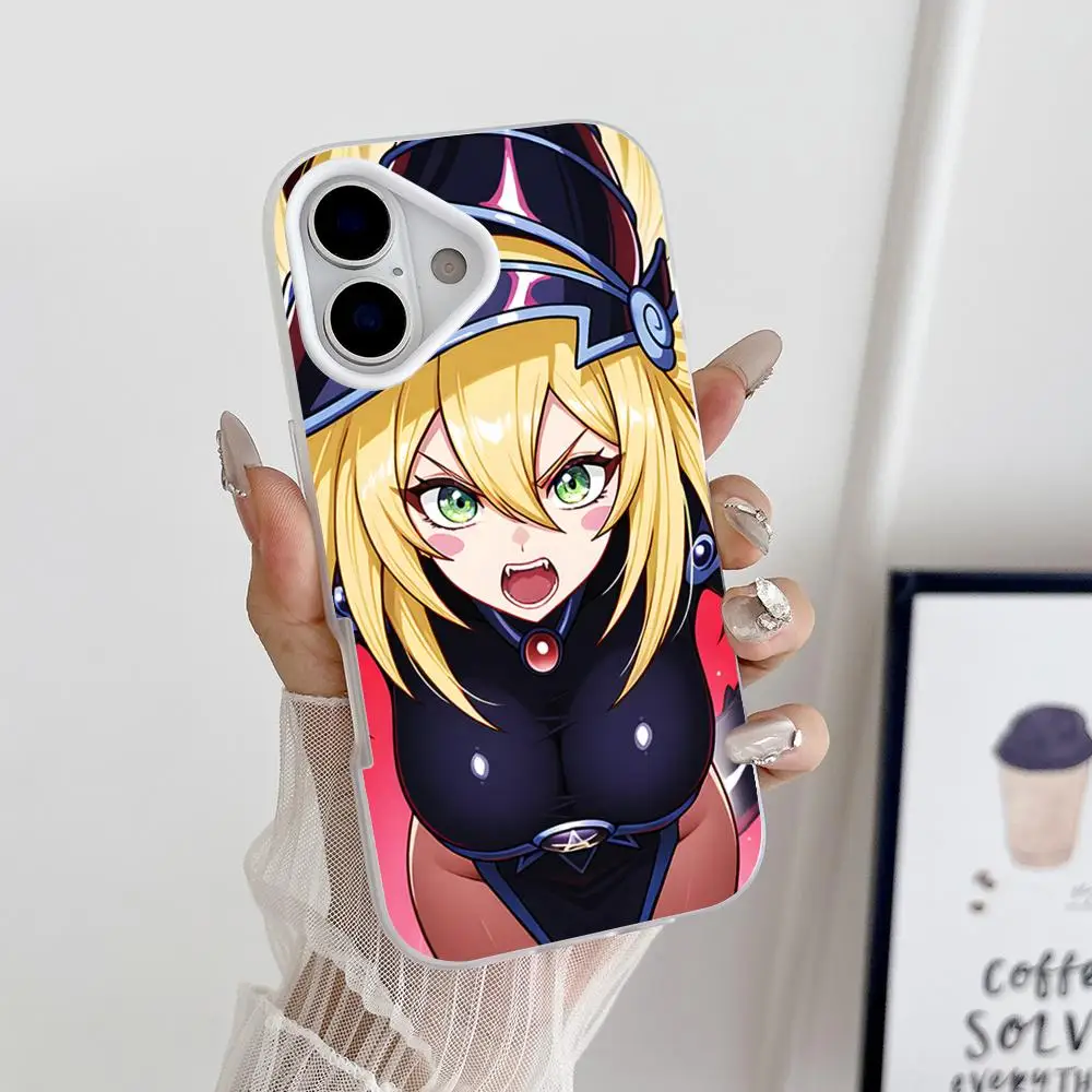 

Yugioh Magician Valkyria Phone Case for iPhone 17 16 15 14 13 12 11 Air Pro Max Plus Jelly Double layer White Cover