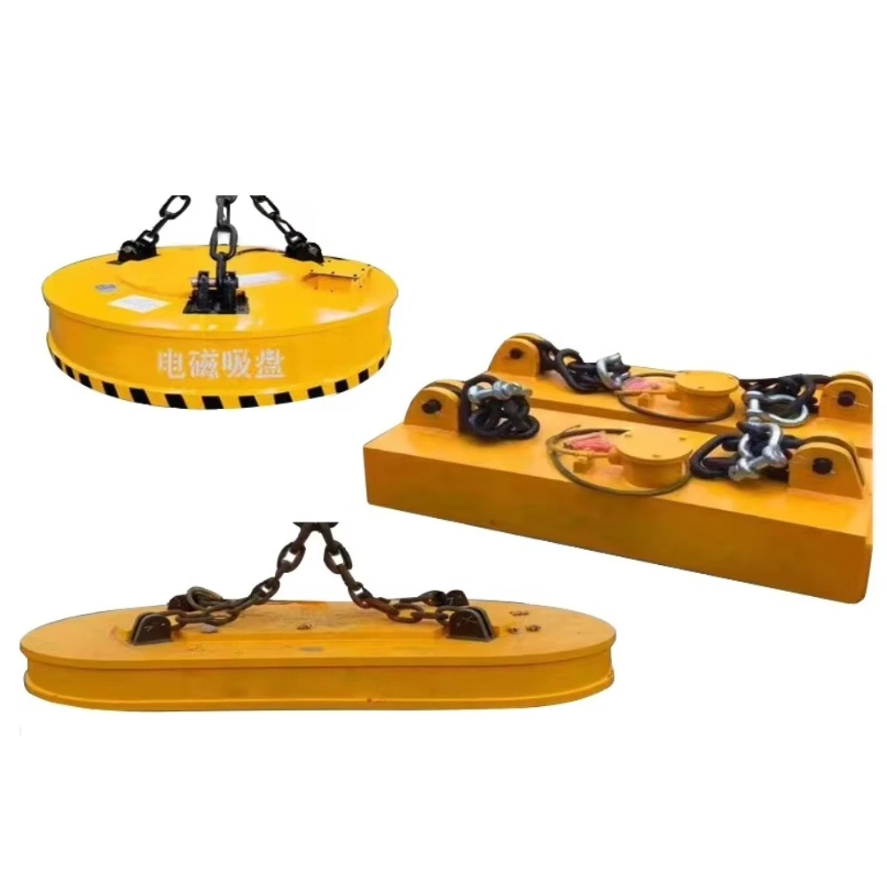 

Scrap Iron Lifting Magnetic Suction Cup Hydraulic Excavator Magnet Quick Release for Metal Processing Plant Scrap Iron Transfer