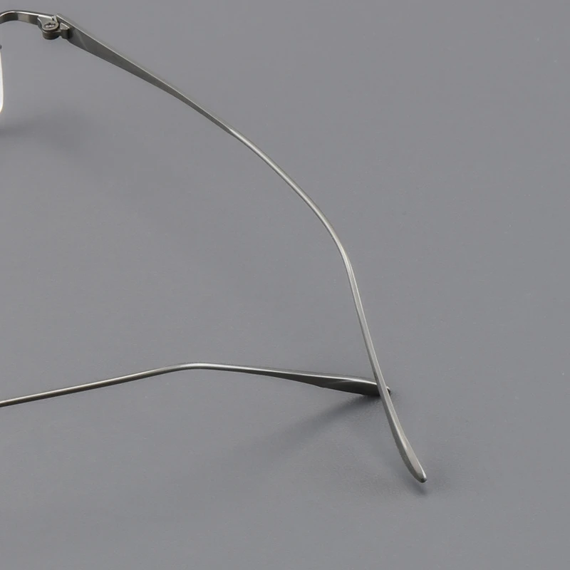 OLLYMURS 울트라 라이트 패션 비즈니스 프리미엄 순수 티타늄 안경 럭셔리 남성 광학 처방 무테 안경 A8012T