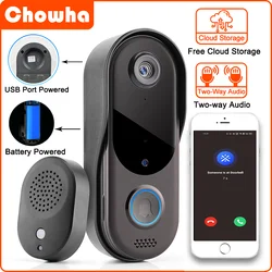 Outdoor WiFi Video Intercom Door bell Camera Smart Home Security Wireless WiFi Doorbell 2-Way Audio Night Vision Doorbell Camera