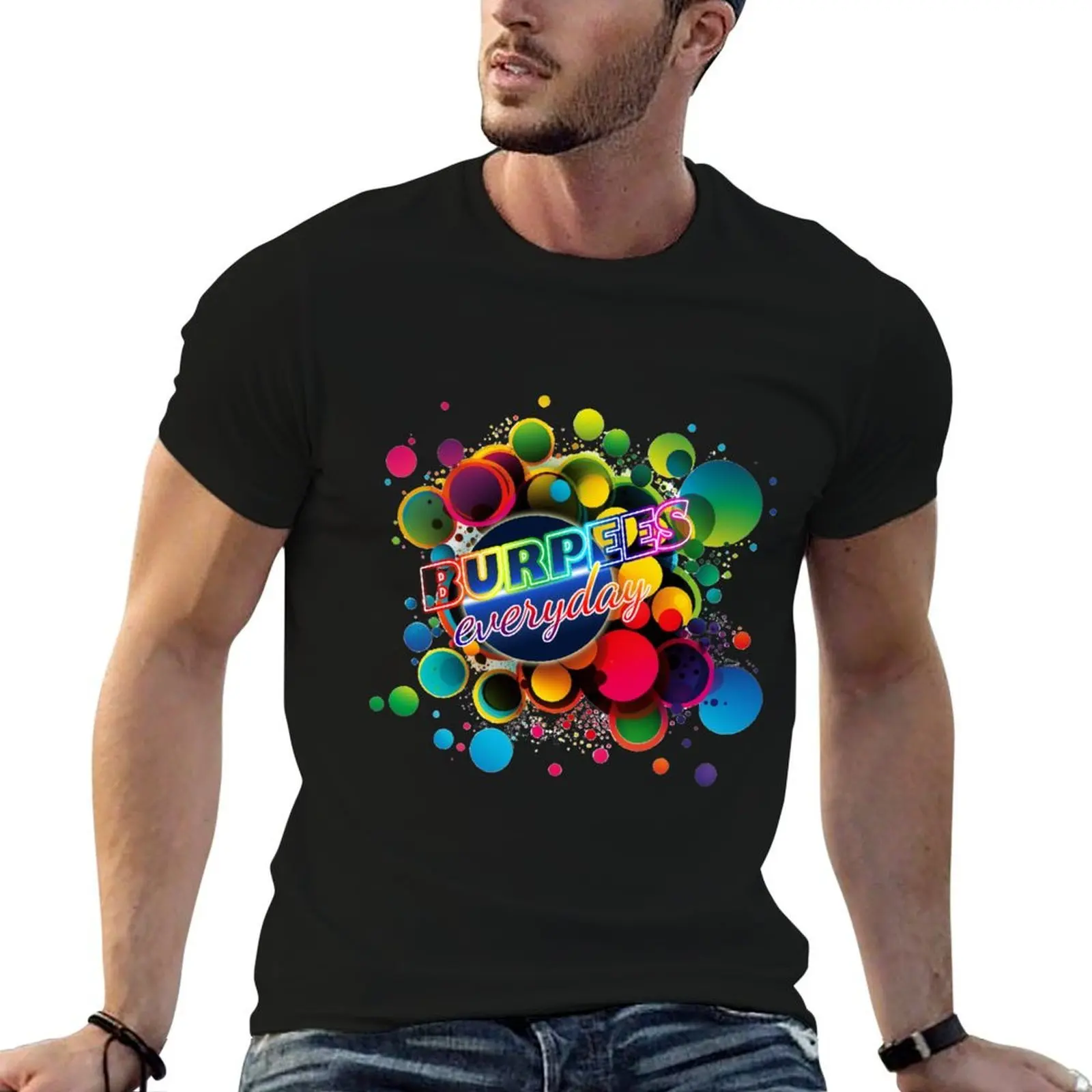 burpees every day T-Shirt summer tops football t shirt outfits for men