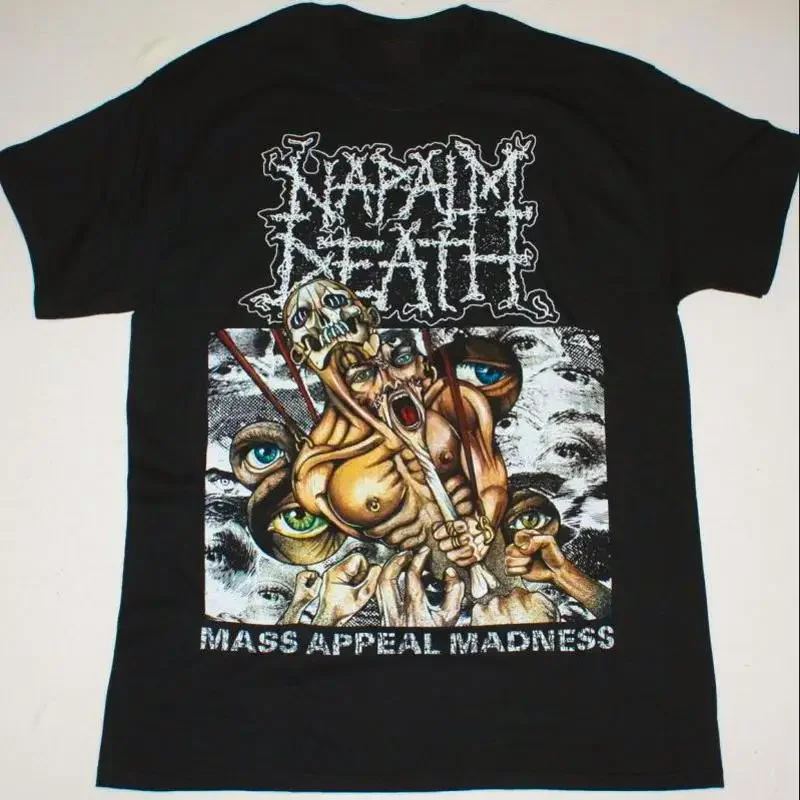 Camiseta Napalm Death Mass Appeal Madness, tamaño completo S a 5Xl Sb029
