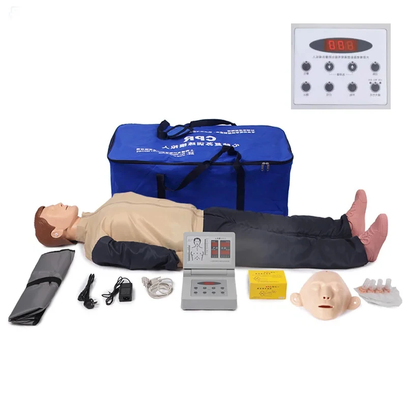 Full Body Adult CPR Manikin/Mannequin CPR Emergency Training Simulator Artificial Respiration Training Dummy Medical Training