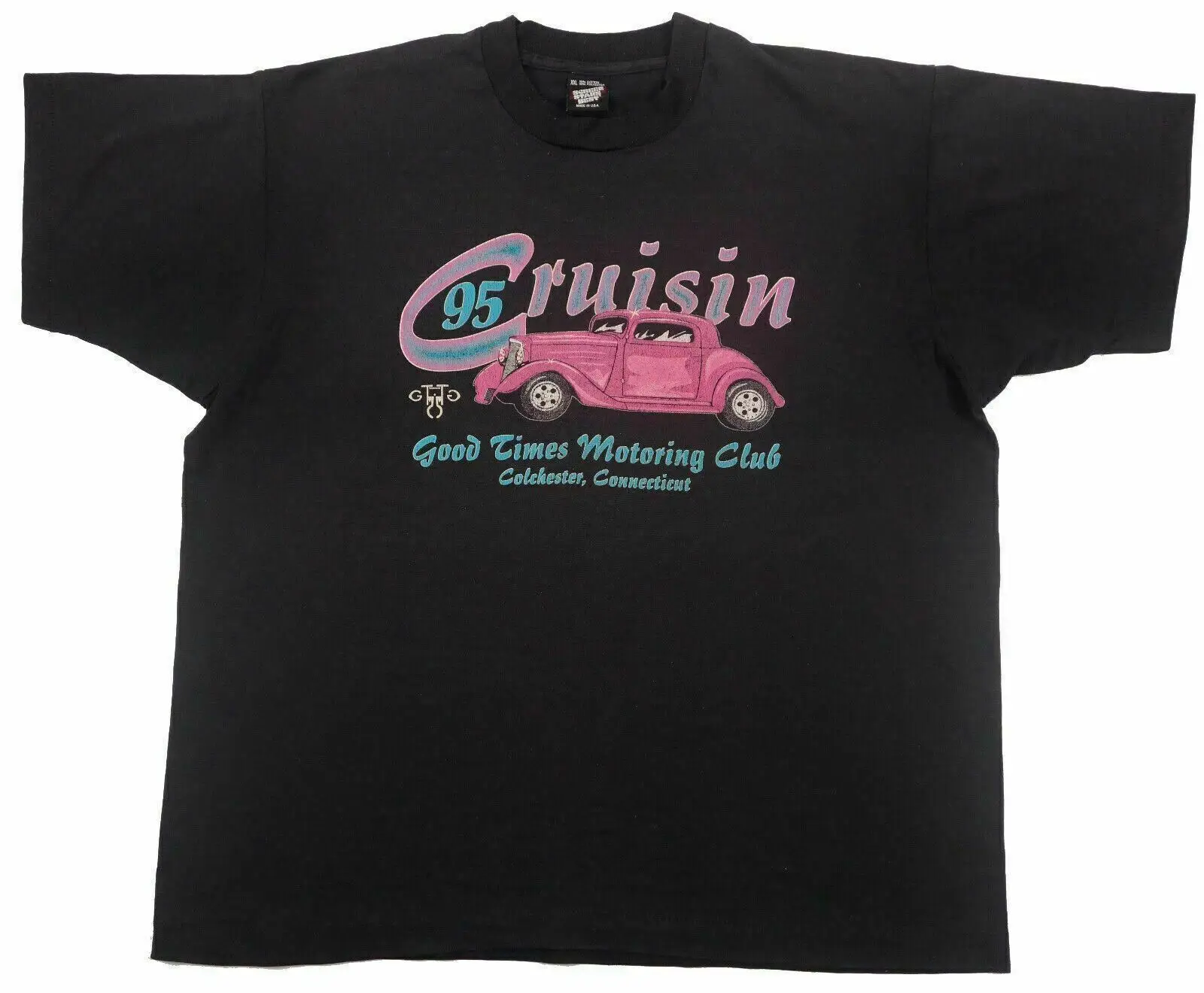 Cruisin 1995 Vintage T Shirt Good Times Motoring Club Colchester Ct Car Mc Xxl