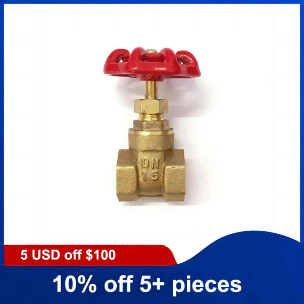 

2-дюймовые латунные ручные затворные клапаны, двухходовой затвор с внутренней резьбой и желтым стальным ручным колесом