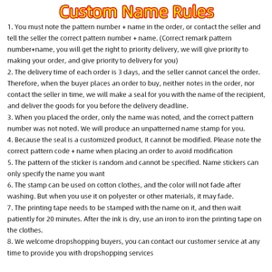 8 Çekirdekli, çocuk giyimi için satış lastik damgası-no. 7