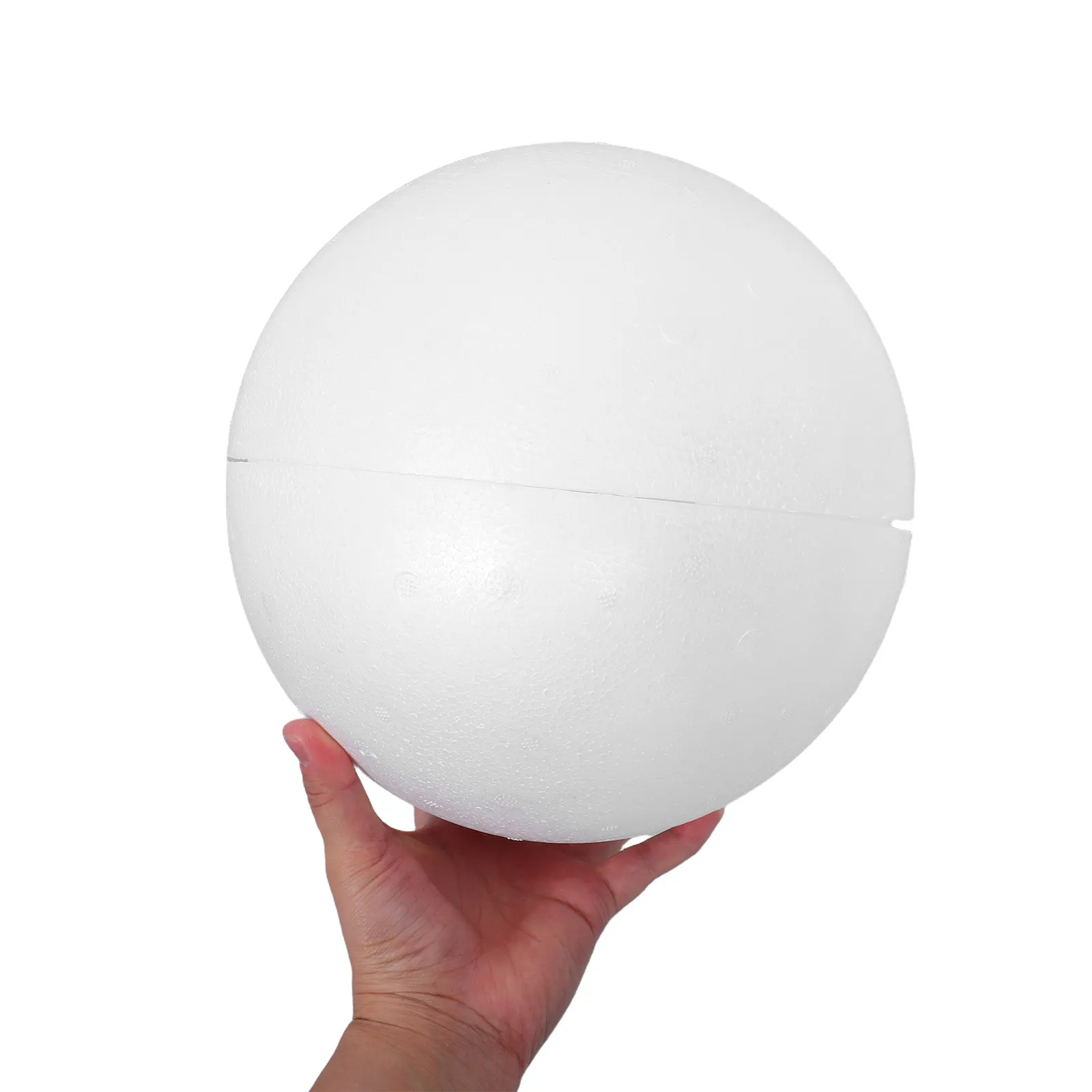 2 Hollow Polystyrene Foam Craft Balls Large White Lightweight Spheres for DIY Wedding Decor Art Projects 6 Inch