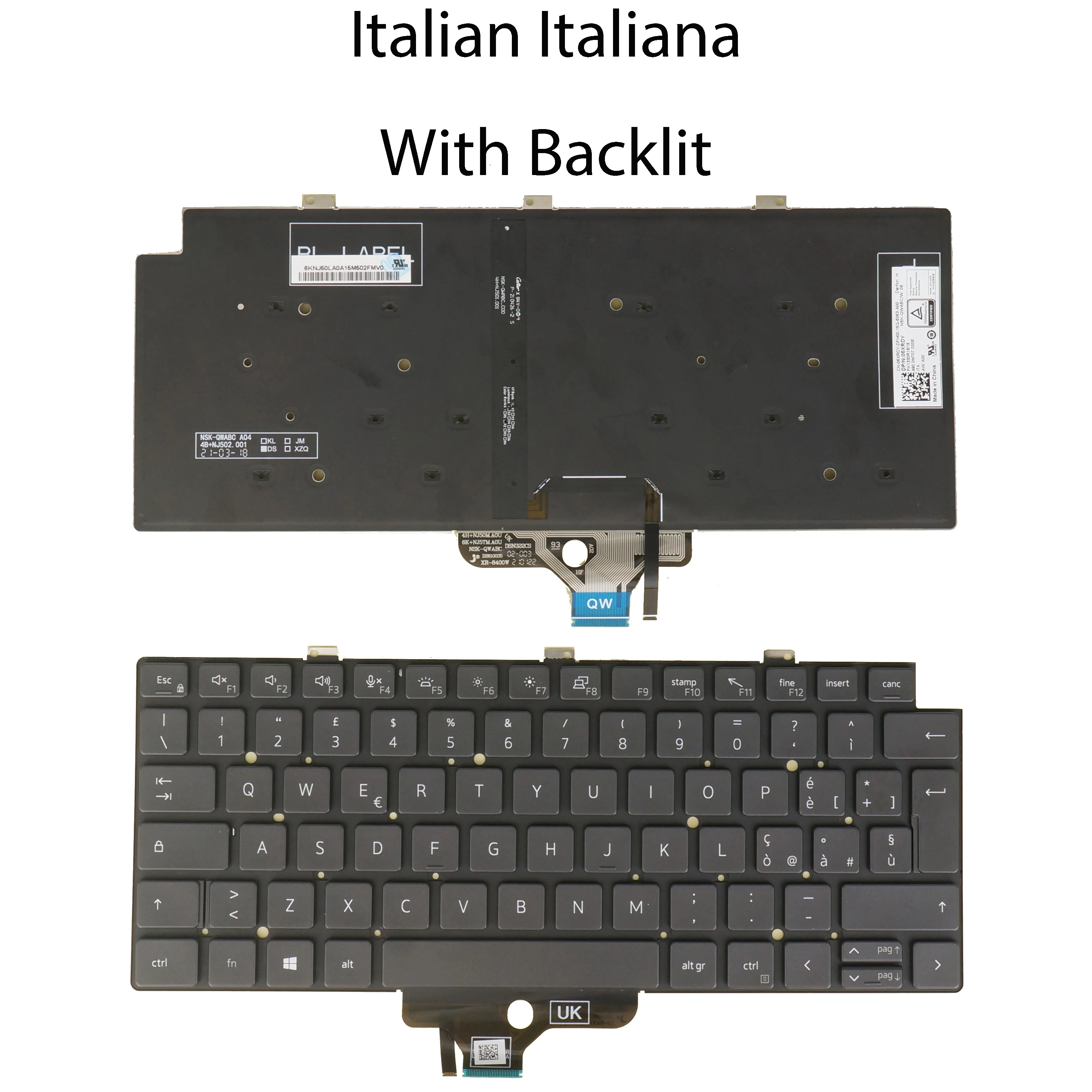 デルのトラック用バックライト付きキーボード,5320, 5330, 5340, 7320 デルのトラック用バックライト付きキーボード,5320, 5330, 5340, 7320