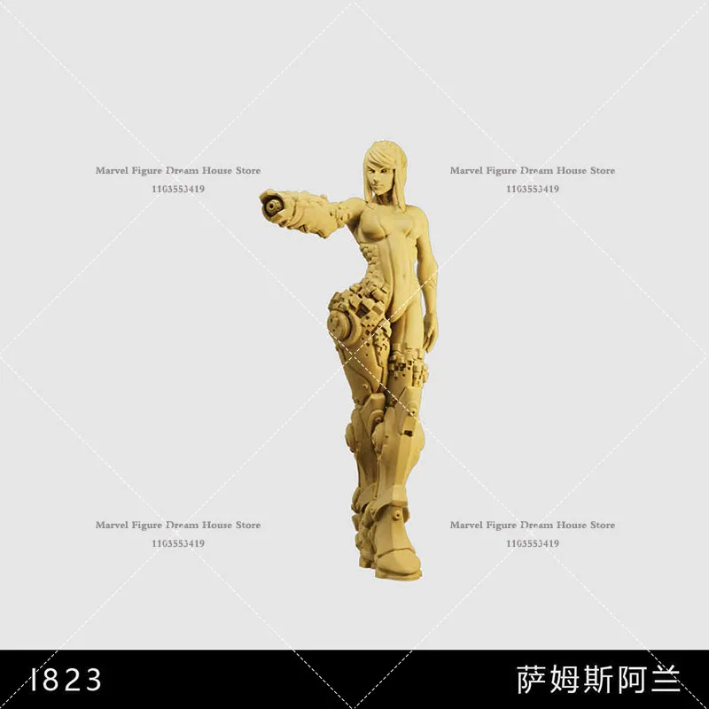 Multi-people 1/64 1/43 Miniature Scene Doll White Model Un-panited The Bounty Hunter Samus Aran Female Warrior Action Figure