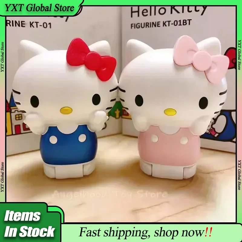 

Sanrio Kawaii Hello Kitty Foldable Call Mini Phone Anime Peripheral Multi-Functional Language Switching Halloween Xmas Kids Gift