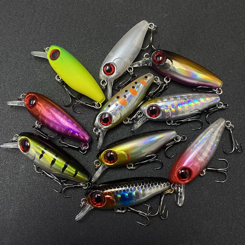 Freshwater Mini Minnow Fishing Bait 38mm 2.8g Suspend Fishing Lure Wobblers For Trout Perch Stream Fishing Tackle Accessories