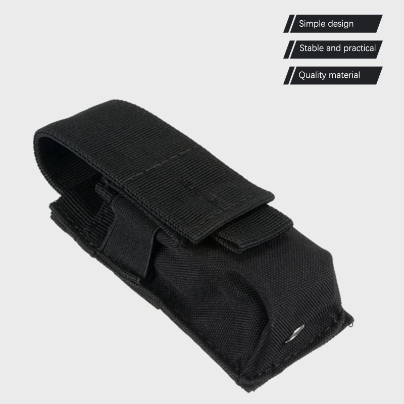 Bolsa de linterna de M5 para exteriores, bolsa de ventilador militar para linterna, kit de herramientas de unión única pequeña, bolsa de accesorios Molle, herramienta EDC P de una sola unión