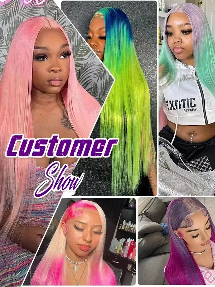 30 32 بوصة HD شفاف 613 شقراء مستقيم 200 الكثافة 13x4 13x6 الدانتيل الجبهة خصلات الشعر المستعار الإنسان للنساء