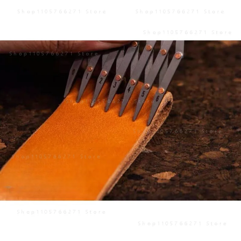 Stainless Steel Spacing Divider 4806, DIY Leather Craft Tool for Watch Strap Belt Making and Quick Equal Division