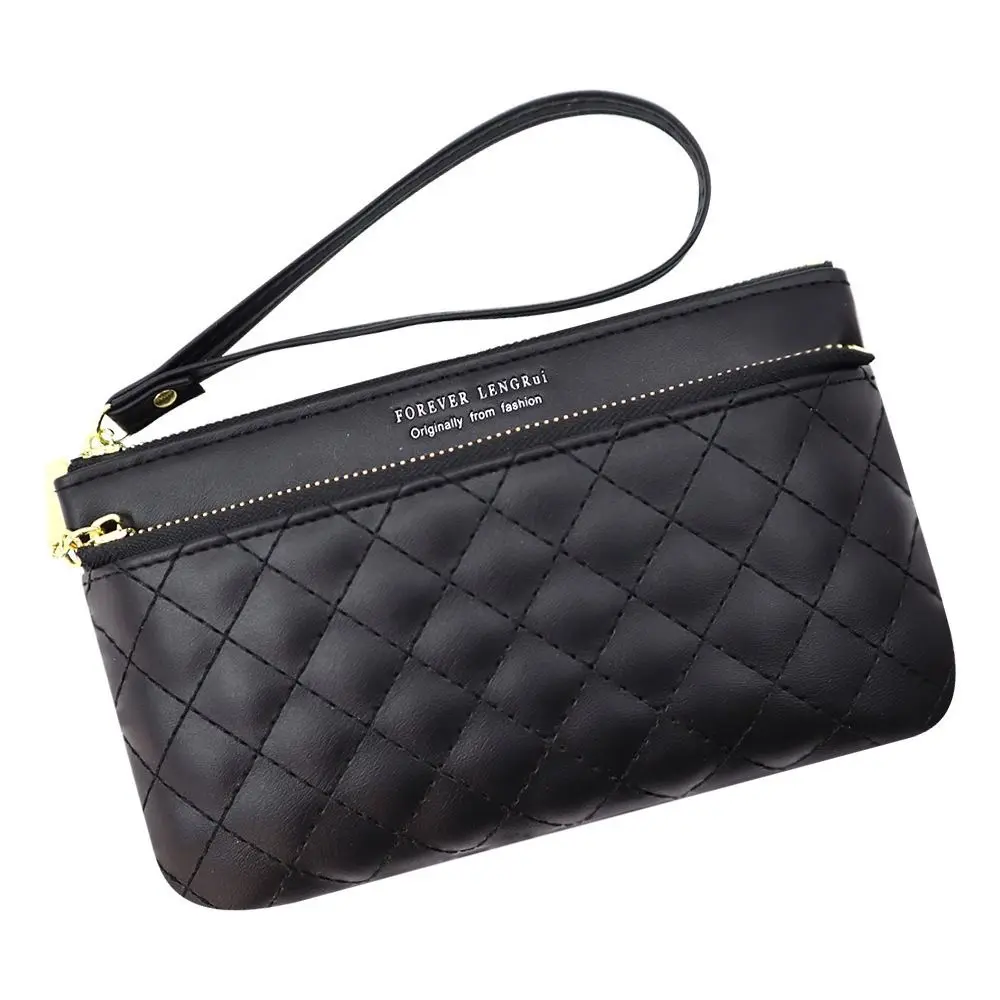 Clutch Bag, Long Shape, Can Hold a Lot of Things, Thin Type, with A Zipper. Can Fit a Mobile Phone, Korean Style for Women