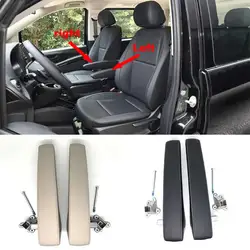 Black Beige Front Seat Fold Armrest With Adjustable Bracket For Mercedes-Benz V-Class Vito Metris W447 W448 V260 2014-2022 1pc