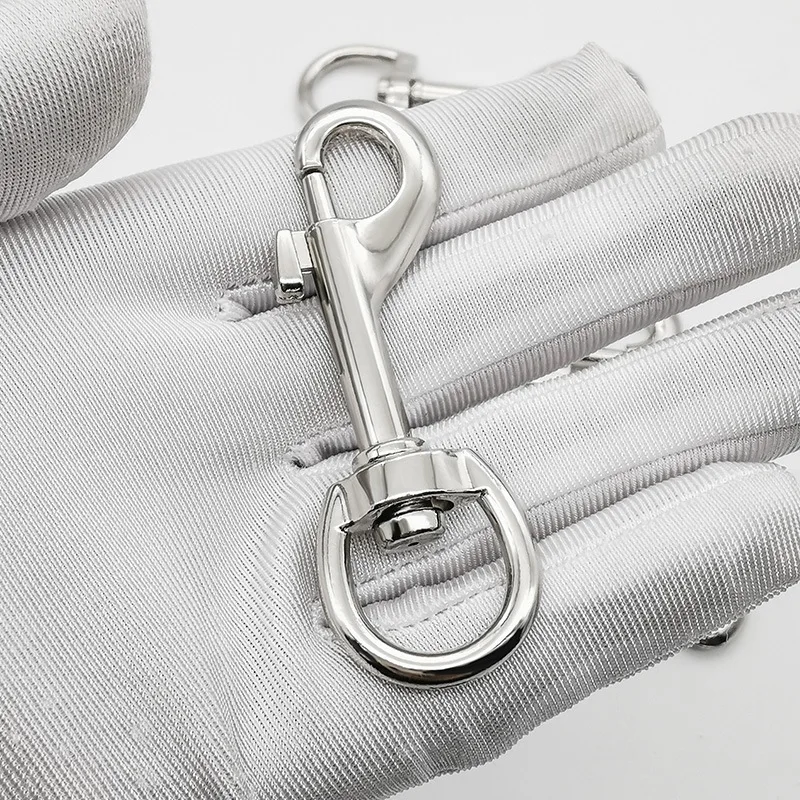 5 peças de aço inoxidável grau marinho 316 oval extremidade única parafuso de olho giratório gancho de pressão 65mm 72mm 82mm 91mm para coleira de cachorro sucba mergulho