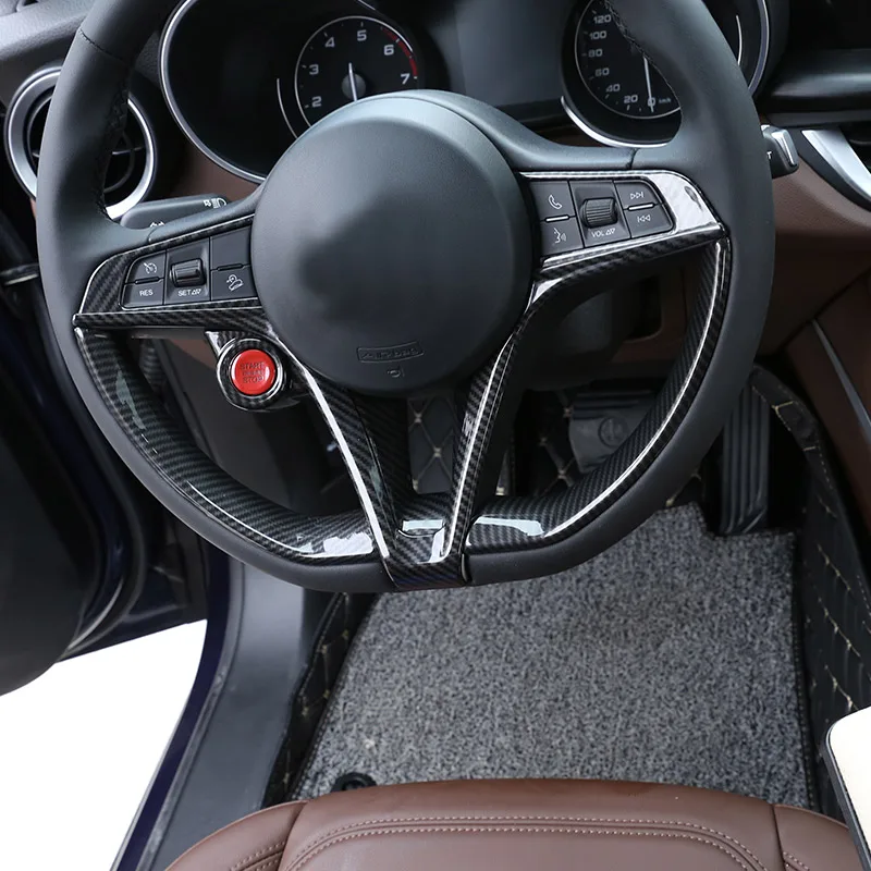 ABS Carbon Fiber For Alfa Romeo Stelvio 2017-2020 Car Interior Trim Sticker Accessories Car Modification Car Styling