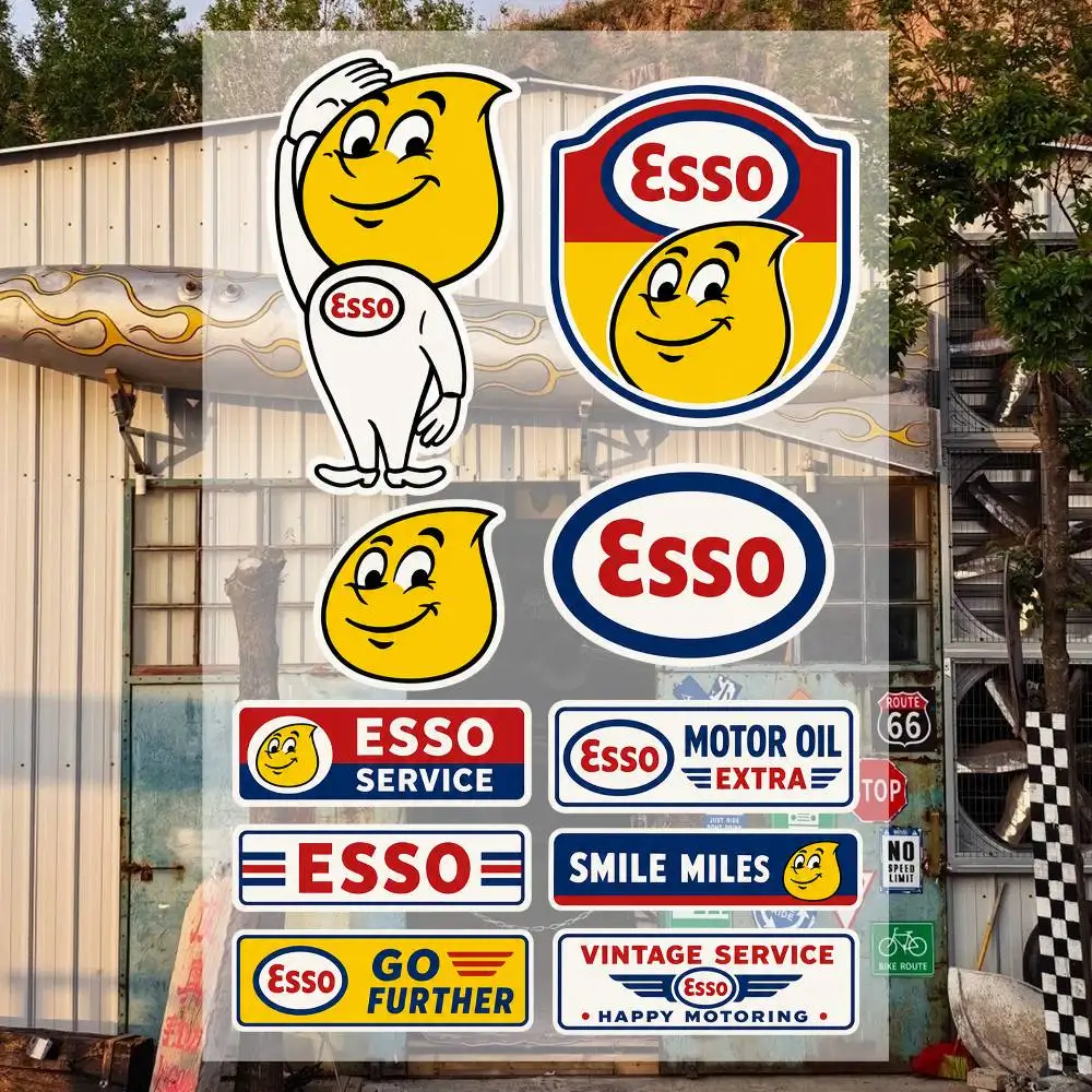 ES-S-O Aesthetic Graffiti Waterproof PVC Stickers for Car Motorcycle Skateboard Helmet Notebook
